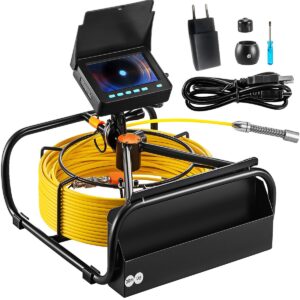 Камера за канали и тръби VEVOR WP9604B ⚡️ 4.3-инчов LCD цветен Дисплей