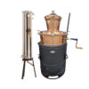 меден казан за ракия 100 литра с бъркалка и охладител DES
