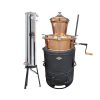 меден казан за ракия 100 литра с бъркалка и охладител DES