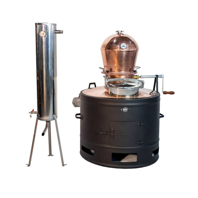 Сръбски меден казан за ракия 120 литра DES с охладител