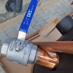 изпускателен кран за изпразване на казана от джибри