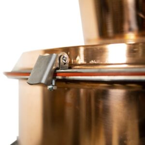 закопчаване с метални скоби и термоустоичиви силиконови уплътнениея