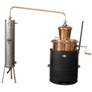 сръбски меден казан за ракия 100 литра с охладител