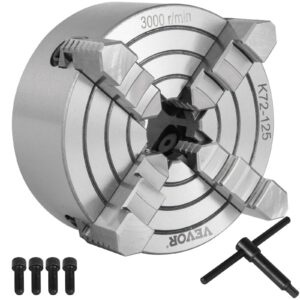 Универсал за струг 125 мм Vevor K72-125, 4-челюстен