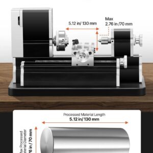 2025 09 09 14 37 04 VEVOR Mini Metal Lathe Machine 2.76 x 5.12 in Power Metal Lathe 20000 RPM 36W