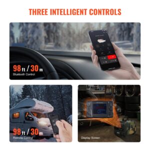 Интелигентно управление на VEVOR CY5004 – контрол чрез Bluetooth приложение, дистанционно и LCD панел