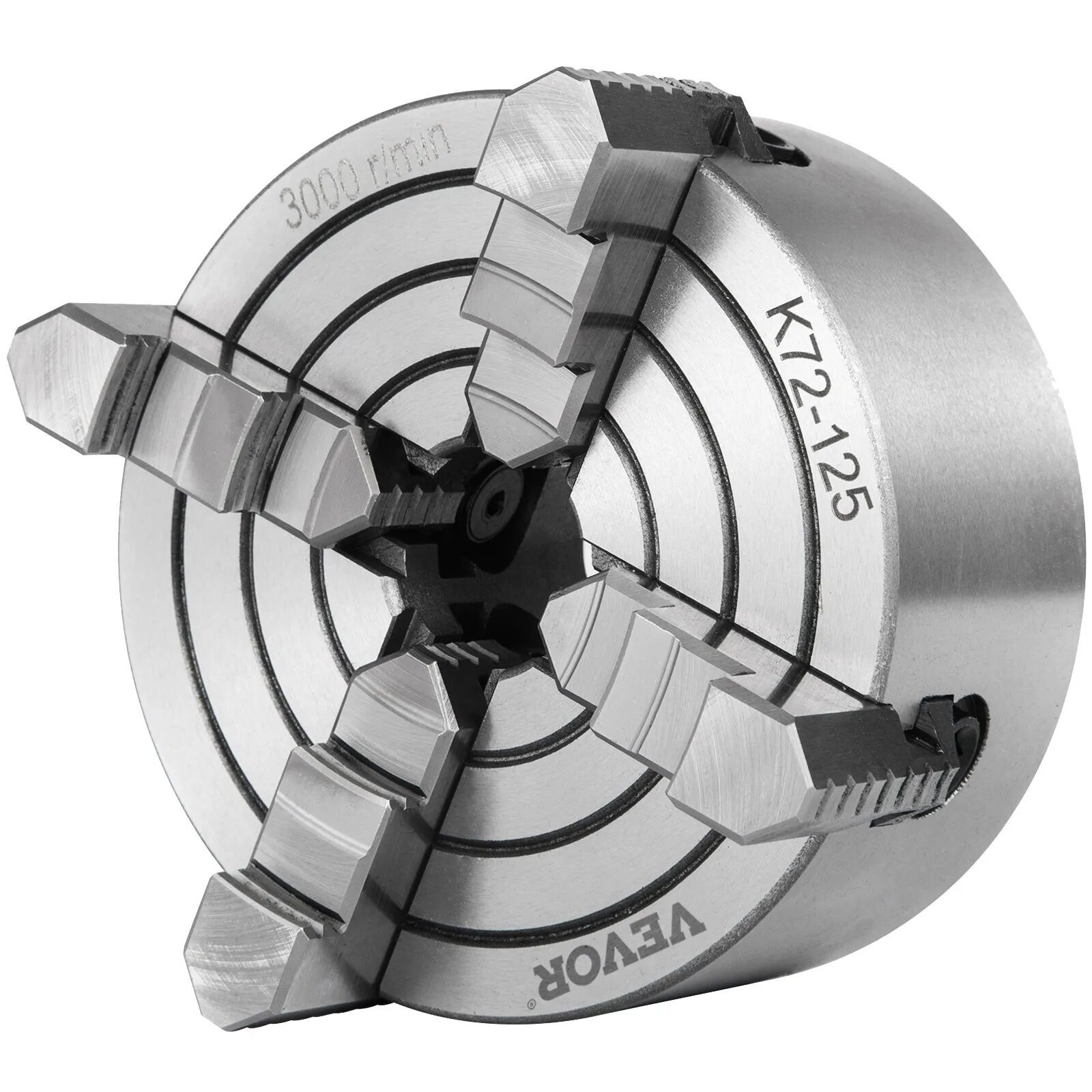 Универсал за струг 125 мм Vevor K72-125, 4-челюстен, Независими обратими челюсти - Image 9