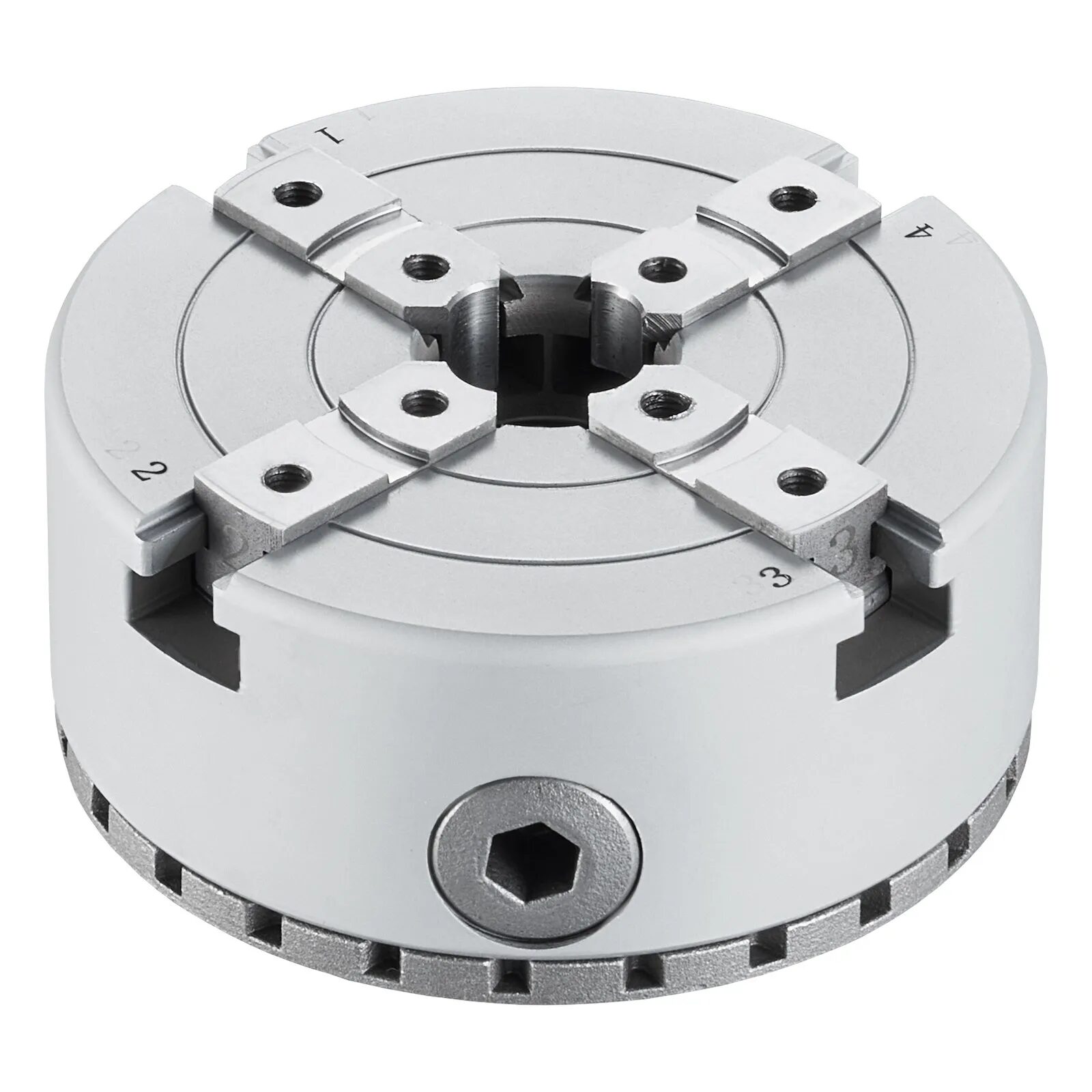 Универсал за дърводелски струг Vevor KP965, Диаметър 9.6 см, 5 вида челюсти, Самозатягащ механизъм - Image 11