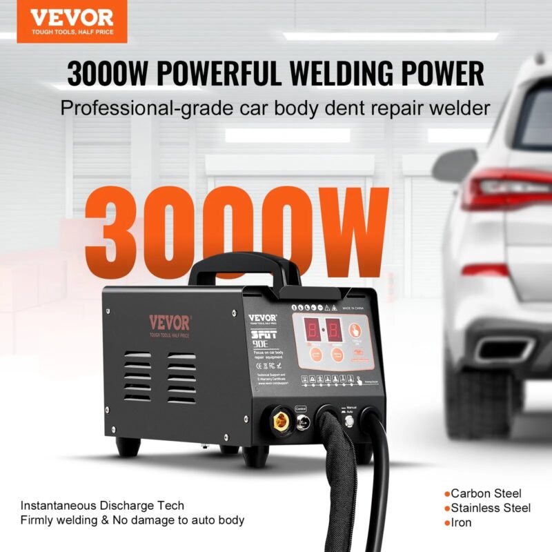 Съпротивителен апарат с два пистолета Vevor 90E, 7 режима на работа, Мощност 3000W - Image 2