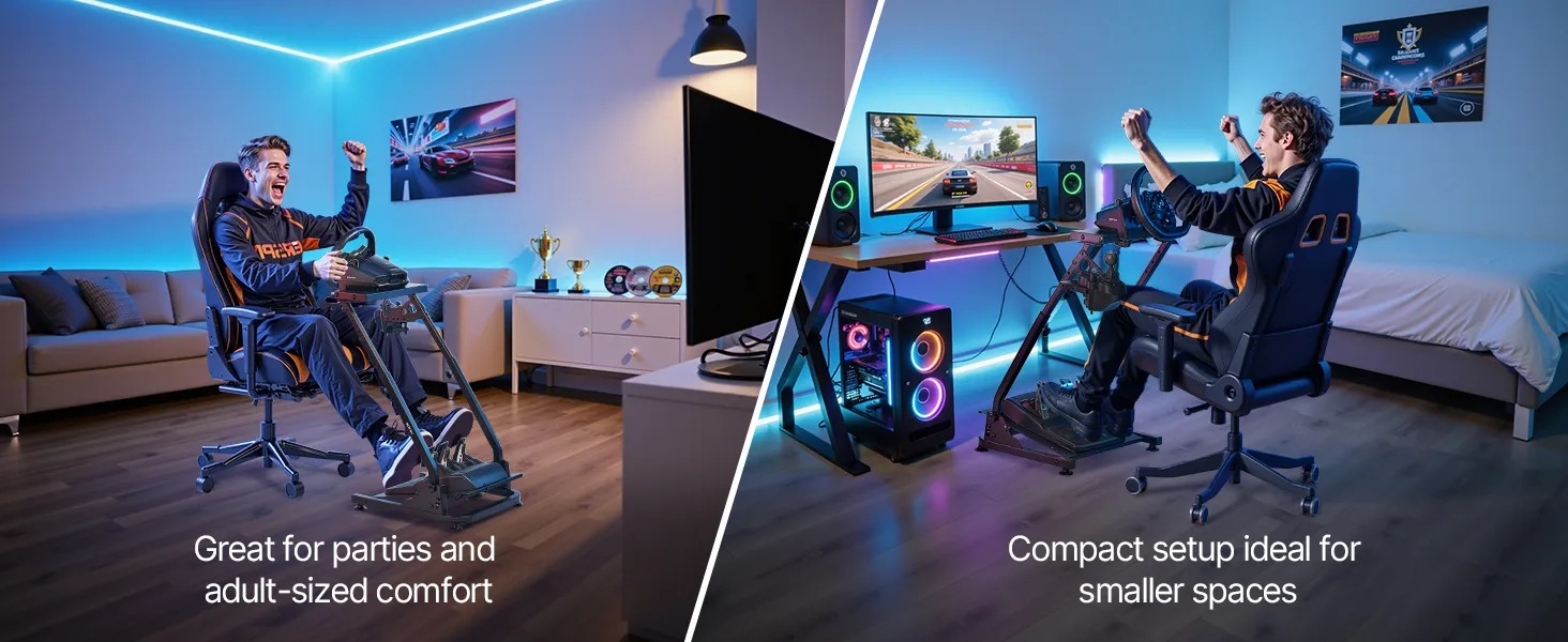 геймърски метални стоики за волан и педали