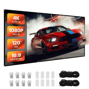 Екран за проектор VEVOR SS120 ⭐ Поддържа 4K, 3D и HD прожекция с отличен контраст