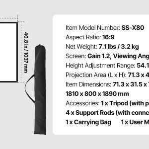 imgi 66 projection screen with stand a100 1.11