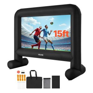 Надуваем екран за проектор VEVOR QC-ZJ-15FTD ⚡️ Размер на екрана 263 x 147см с формат 16:9