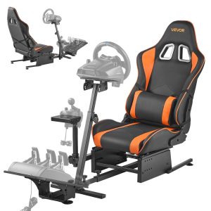 Стойка за волан и педали VEVOR 6017 ⚡️ Съвместим с Logitech, Thrustmaster, Fanatec и други топ марки
