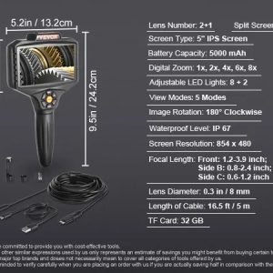 imgi 74 endoscope camera a100 1.11 m
