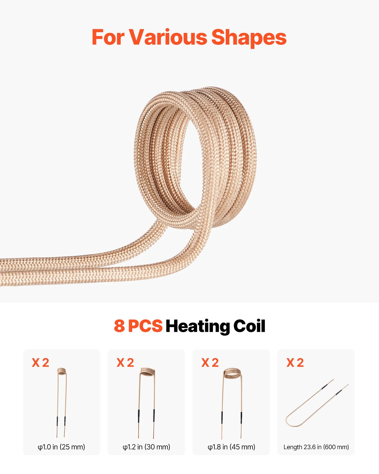 Индукционен нагревател за лагери Vevor H7C-8, Захранване 220V, 8 нагревателни бобини, До 800 градуса - Image 4