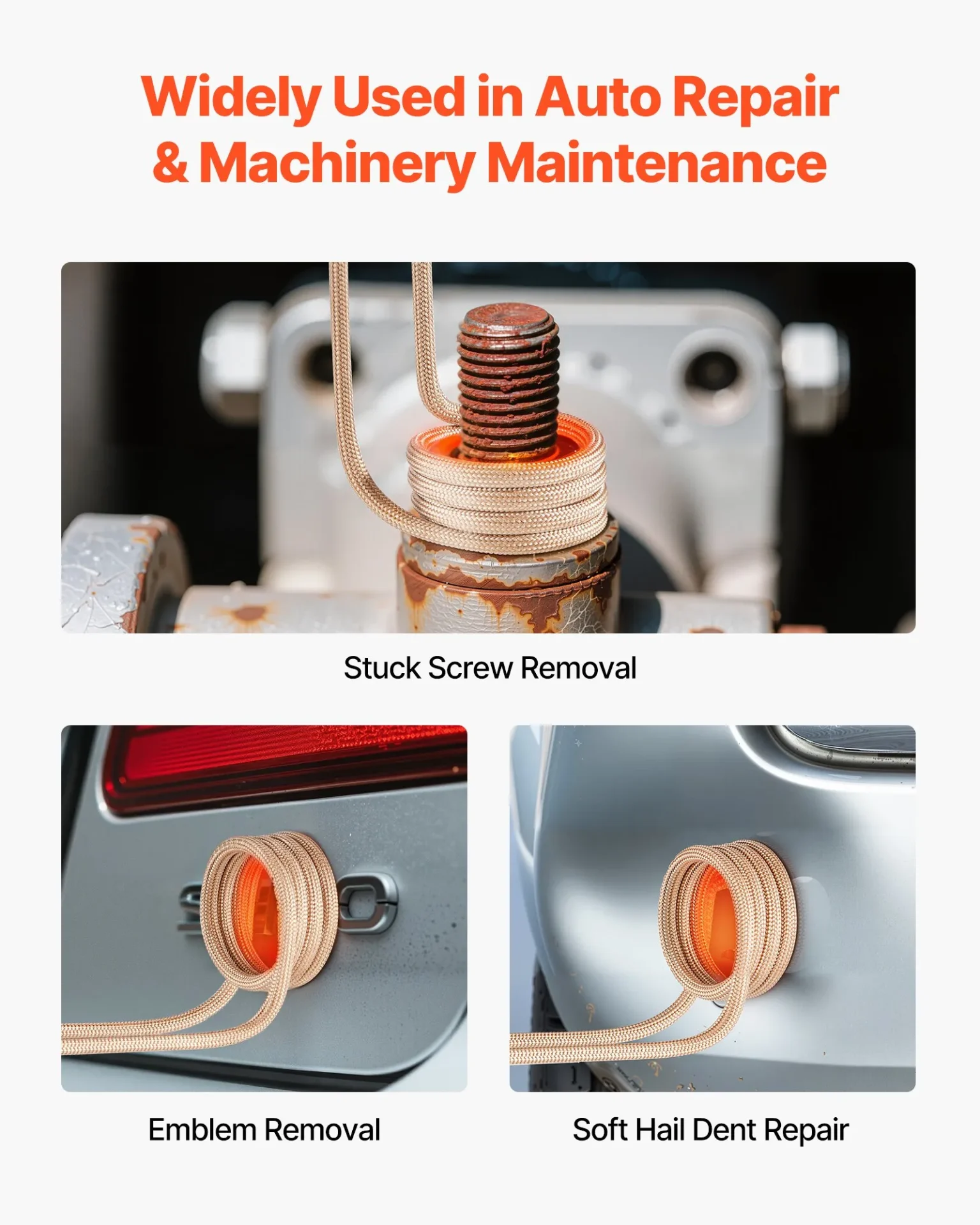Индукционен нагревател за лагери Vevor H7C-8, Захранване 220V, 8 нагревателни бобини, До 800 градуса - Image 6