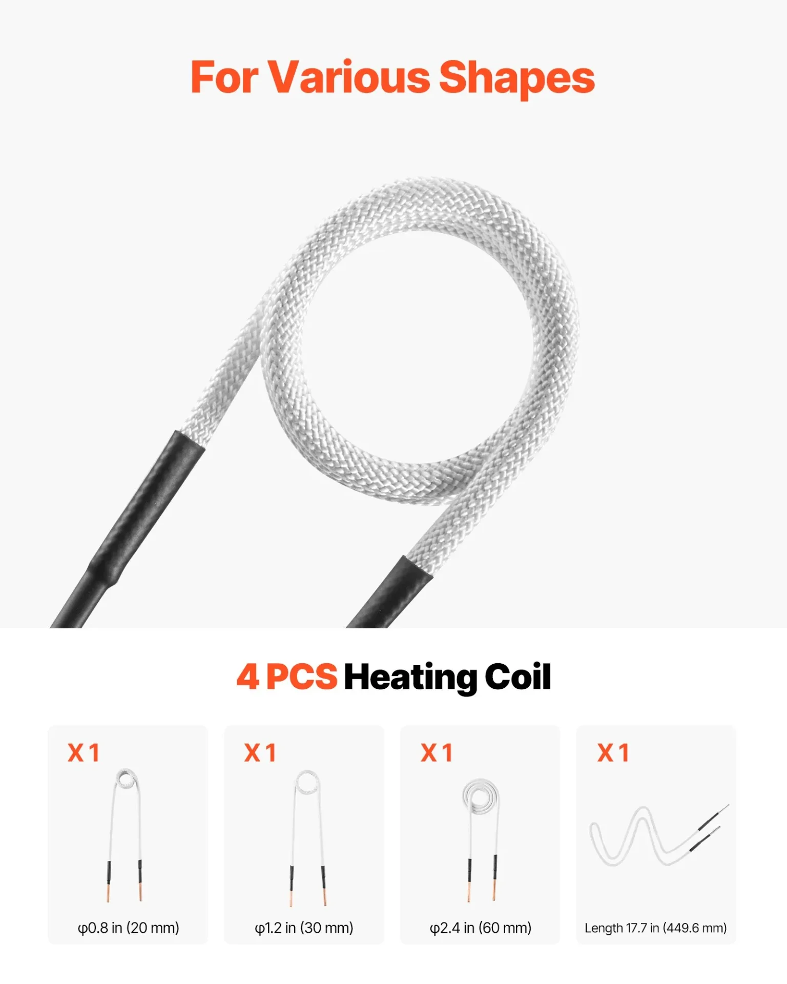 Индукционен нагревател за гайки и болтове Vevor DW-1.8KW, Отделен мотор за по-добро охлаждане, Мощност 1800 W - Image 5
