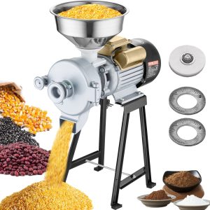 монофазна фуражомелка VEVOR GM-002 за смилане на зърно, брашно, фураж, подправки и ядки