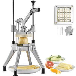 Картофорезачка VEVOR J002-01 с 13мм режещ нож за рязане на картофи, моркови, краставици, ябълки, круши и други продукти