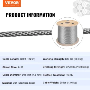 us 7X19 150M304GSS01V0 original img v1 wire rope f6