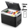 Хладилник за кола VEVOR MCD30D1 30L с охлаждане до -20°C и захранване 12V/24V/220V