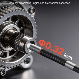 Инспекционна камера VEVOR SX3, Диаметър на камерата 6.2 мм, 4-посочна 360° артикулираща сонда, Дължина на кабела 1.5 м - Image 6