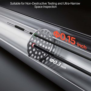 Инспекционна камера VEVOR SX4 Slim, Диаметър на камерата 3.9 мм, 4-посочно управление с 360° ъгъл, Размер на дисплея 6 инча - Image 3