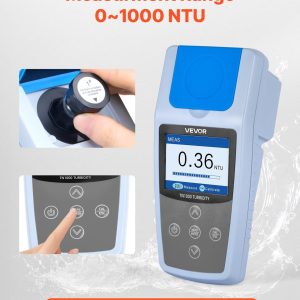 Турбидиметър VEVOR TN1000, За измерване мътността на водата, Стандарт ISO 7027, Измервателен диапазон 0-1000 NTU - Image 3
