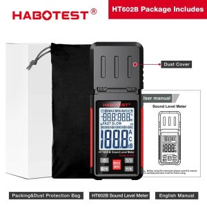 Шумомер Habotest HT602B, Измерване 30 до 130 dB, A/C претегляне, Температура и Влажност - Image 2
