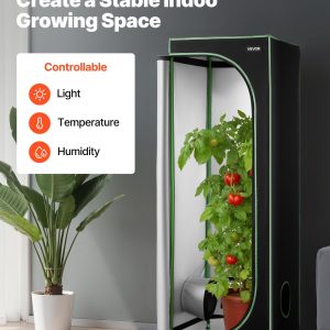 Гроубокс за растения VEVOR HX6060180, Размери 60 x 60 x 180 cm, Отразяващо Mylar покритие, За отглеждане на зеленчуци, цветя и билки на закрито - Image 2