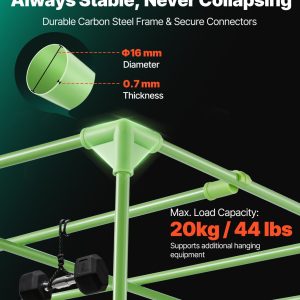 Гроубокс VEVOR HX8080180, Размери 80 x 80 x 180 cm, Плат 600D и Mylar покритие, За отглеждане на зеленчуци, цветя и билки на закрито - Image 5