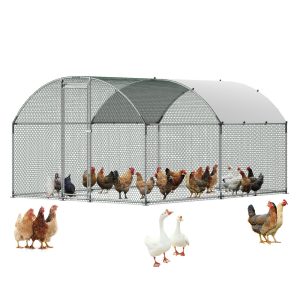 Метален кокошарник VEVOR YD342 3 x 4 м с куполен покрив