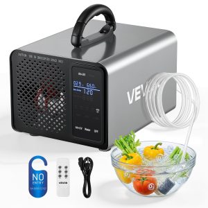 Озонатор за въздух VEVOR HS-B02-EU, Производителност на озон въздух: 36 000 mg/h и вода: 1000 mg/h, Подходяща площ до 300 m²