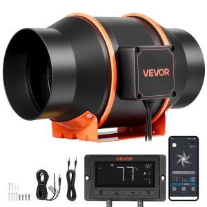 Интелигентен канален вентилатор VEVOR HF-150PE-1