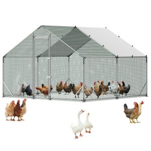 Метален кокошарник VEVOR CRCO303 3 x 3 м с покрив