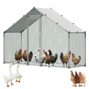 Метален кокошарник VEVOR CRCO301 3 x 1 м с покрив