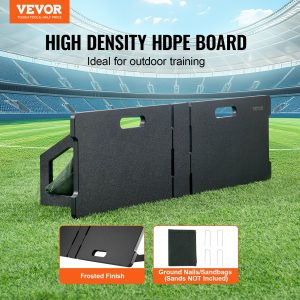 Тренировъчна стена за футбол VEVOR YQ2024005, Размери 114 x 33см, Работни ъгли: 90° и 60° за пасове, удари, волета и контрол над топката - Image 2