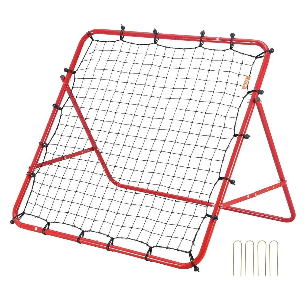 Сгъваема тренировъчна мрежа за футбол VEVOR XH-04 с размер 100 x 100 cm и метална рамка