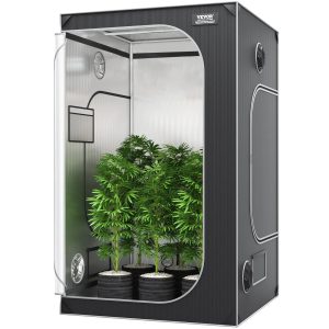 Хидропонен гроубокс VEVOR с Mylar покритие 2000D, 122 x 122 x 203 c