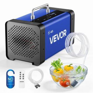 Озонатор за въздух и вода VEVOR HS-B04-EU 45000 mg/h с LCD дисплей и двоен режим за озониране на вода.