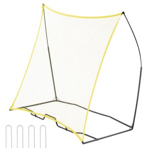 Голяма тренировъчна мрежа за футбол VEVOR ZQHTW7x7 с размери 221 x 200 cm и транспортна чанта