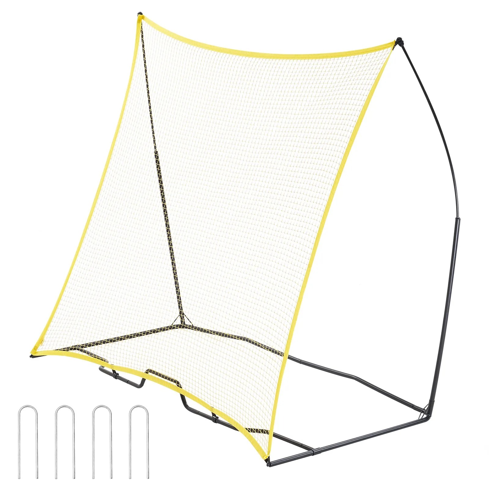 Голяма тренировъчна мрежа за футбол VEVOR ZQHTW7x7 с размери 221 x 200 cm и транспортна чанта