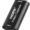 HDMI към USB адаптер за запис на видео Full HD 1080p с Plug & Play.