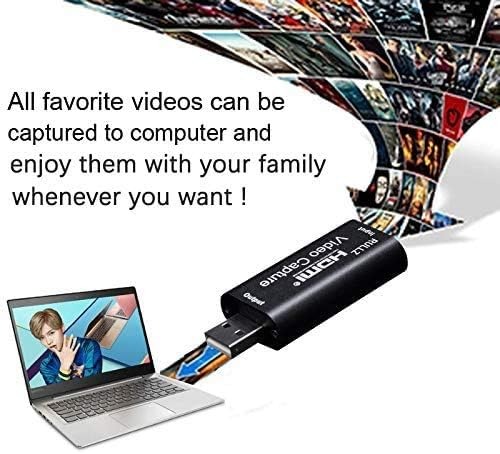 HDMI към USB адаптер за запис на видео Jiafen R12, HDMI входяща резолюция до 4K, Максимална резолюция на записа 1920 х 1080 при 30 fps - Image 2