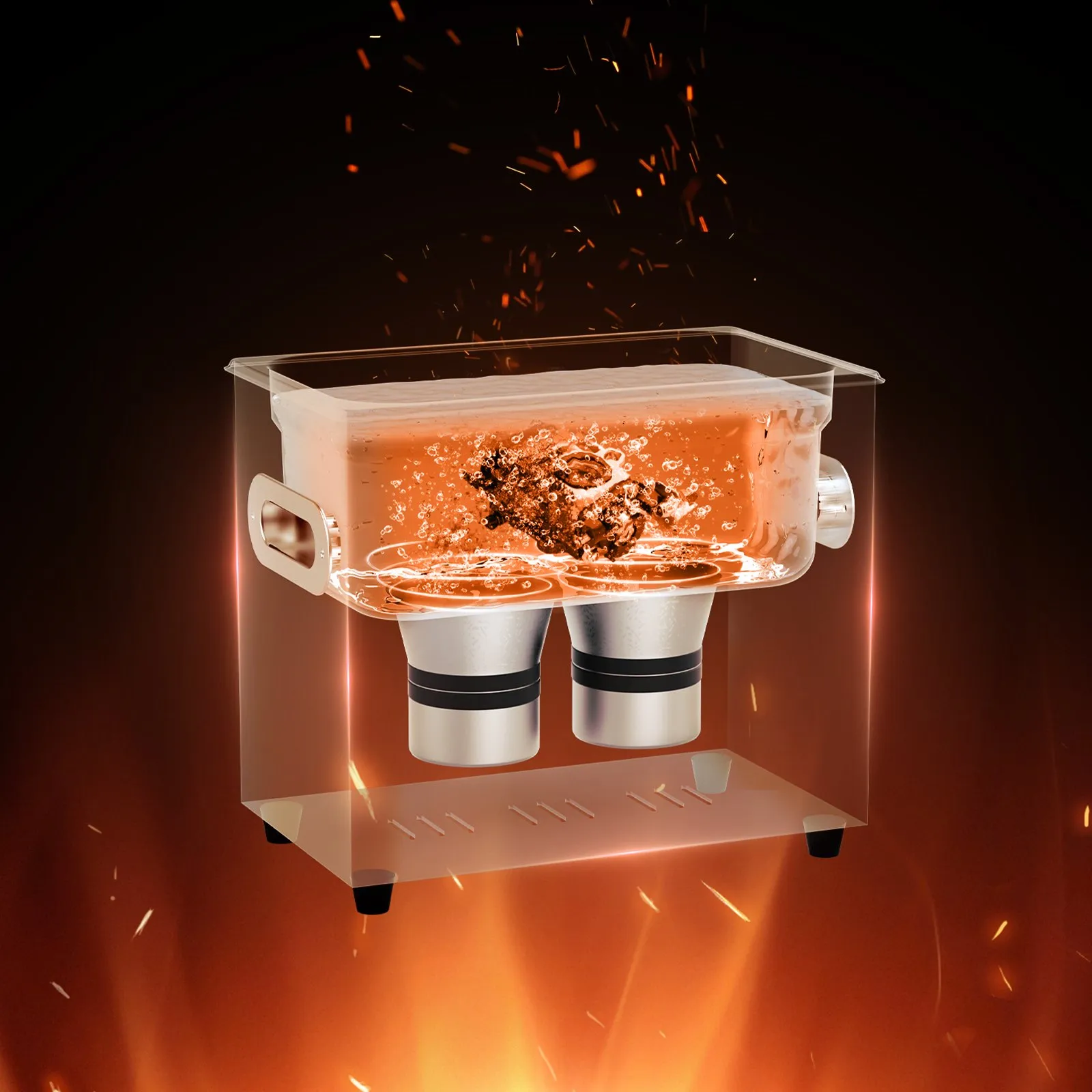 Ултразвукова вана за маникюр Vevor KZ S3, 3 литра, 40 kHz, Нагряване до 110°C, Подходяща и за бижута, инструменти и метални части - Image 9