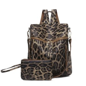 Дамска раница с портмоне CanvasArtisan Leopard-314