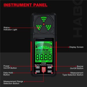Гайгеров брояч Habotest HT629, Гама, бета и рентгеново лъчение, До 50 mSv/h - Image 2