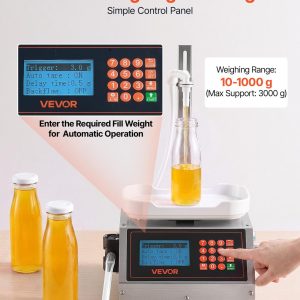 Автоматична дозираща машина VEVOR CSY-3200, Дозиране 10-1000 грама, Дебит 3 л/мин, Подходяща за вода, течни препарати, масла и други течности - Image 5