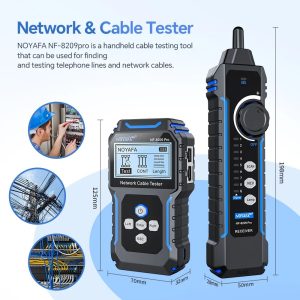Мрежов кабелен тестер NOYAFA NF-8209 Pro, Измерване до 350 м, PoE и NCV, Режими за проследяване: цифров SCAN и аналогов CONT - Image 6